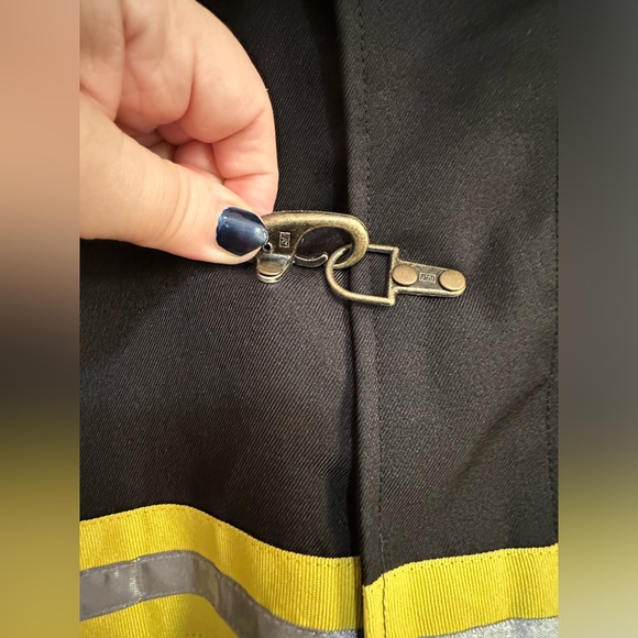 {NYC ABRACADABRA} Black Firefighter Suit Adult Costume size Large 👨‍🚒🚒 - Picture 5 of 16